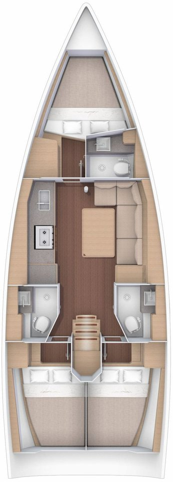 Dufour Dufour 390 GL charter bareboat or skippered in  Rhodes (City)