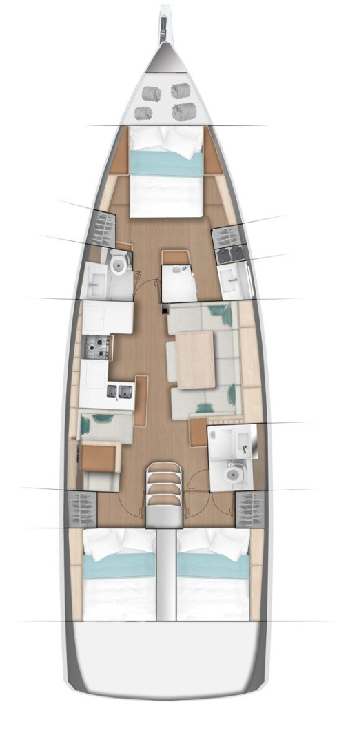 Jeanneau Sun Odyssey 490 charter bareboat or skippered in  Road Town