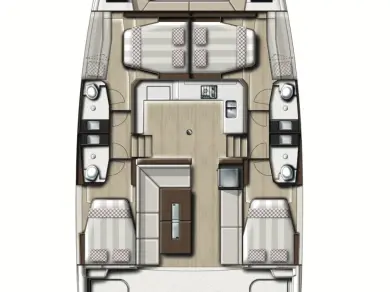 Yacht hire Pirovac cheap Bali Catspace Voile