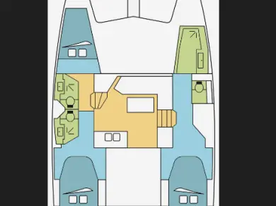 Hire Catamaran Fountaine Pajot with a boat licence