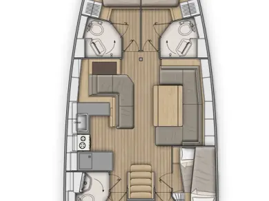 Hire Sailboat Bénéteau with a boat licence