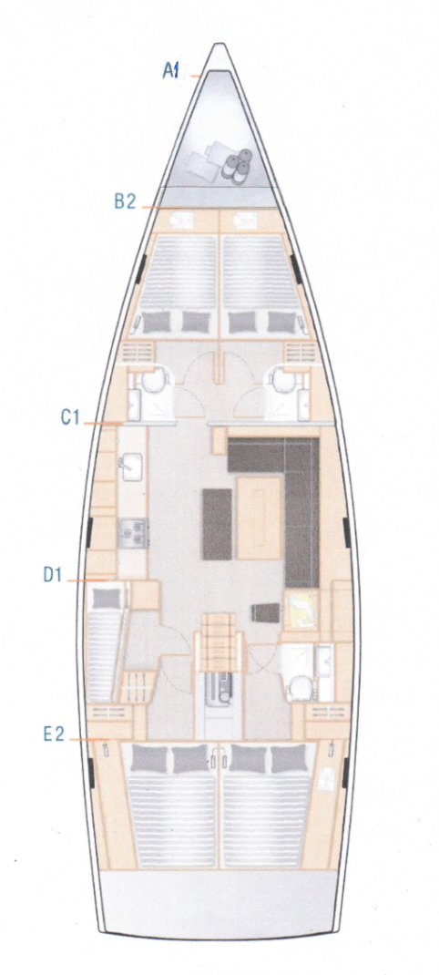 Hanse Hanse 508 charter bareboat or skippered in  Pula