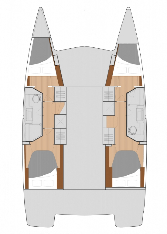 Hire Catamaran Fountaine Pajot with a boat licence
