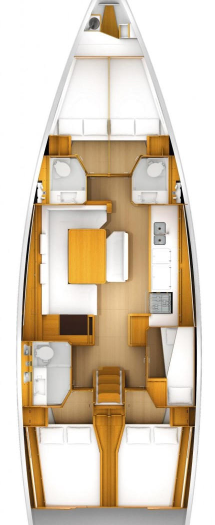 Sailboat hire in Kaštela - Jeanneau Sun Odyssey 519