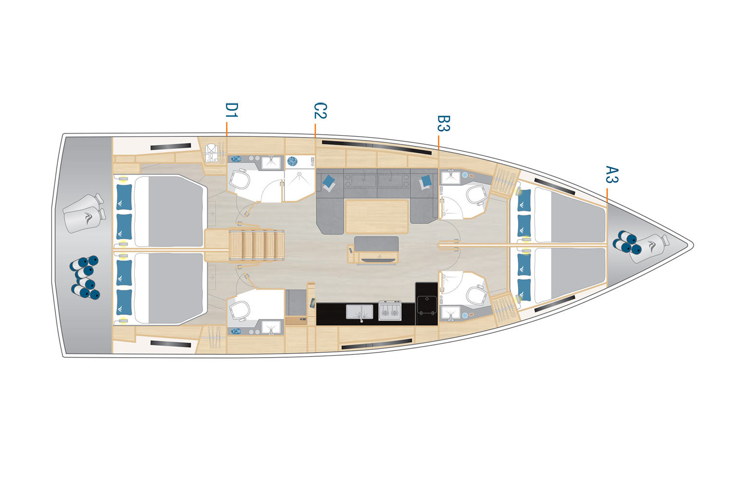 Yacht charter Seget Donji - Hanse Hanse 460 on SamBoat