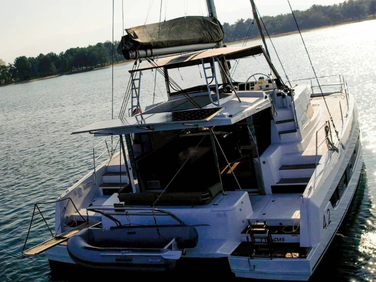 Bali Bali 4.2 charter bareboat or skippered in  Plataniás