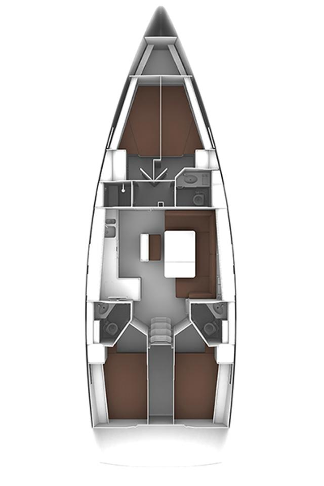 Bavaria Cruiser 46 charter bareboat or skippered in  Biograd na Moru