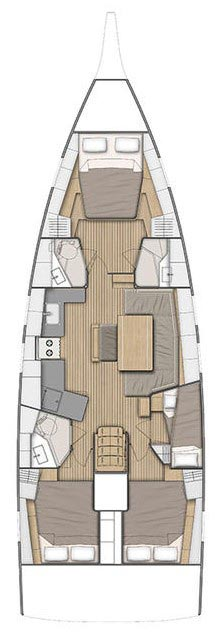 Hire Sailboat Bénéteau with a boat licence