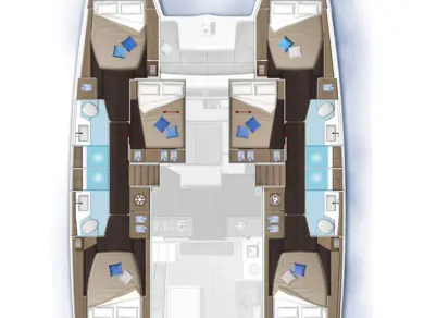 Yacht hire Parham Town cheap Lagoon 51