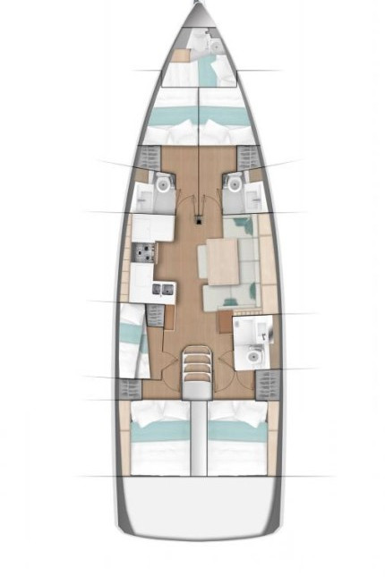 Hire Sailboat Jeanneau with a boat licence