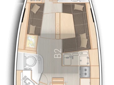 Yacht hire Flensburg cheap Hanse 388