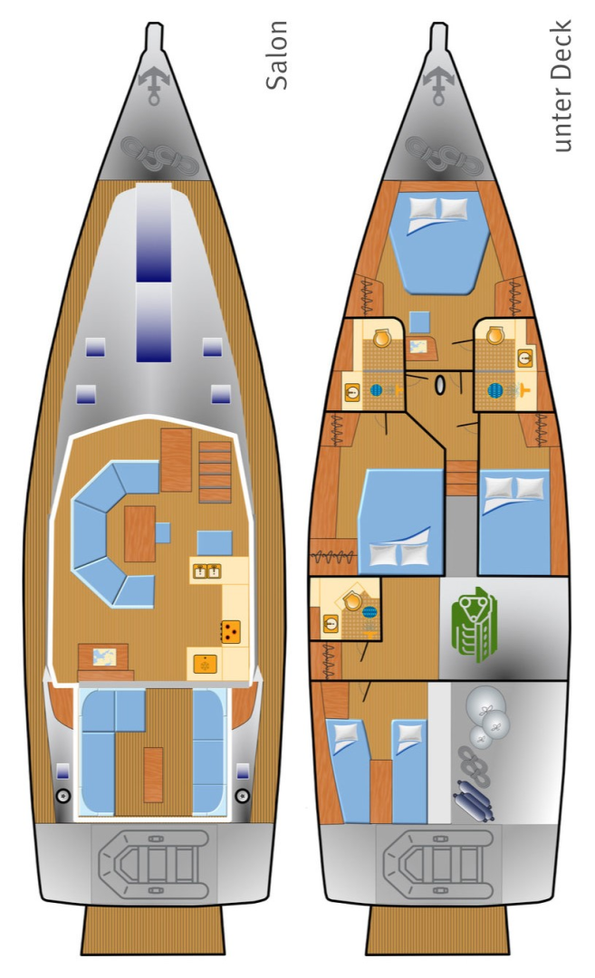 Sailboat hire in Can Pastilla - Hanse Moody 54 DS