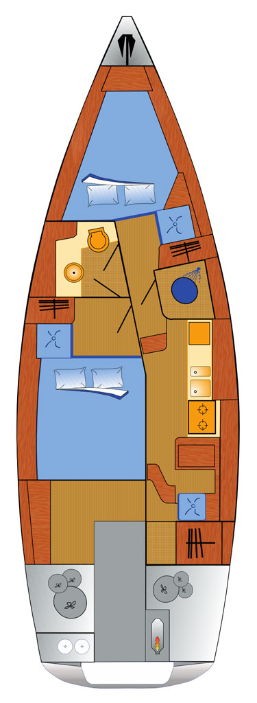 Sailboat hire in Heiligenhafen - Sirius boatyard Sirius 35 DS