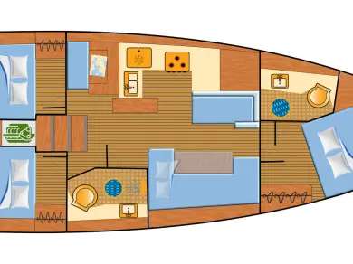Jeanneau Sun Odyssey 410 charter bareboat or skippered in  Palma de Mallorca
