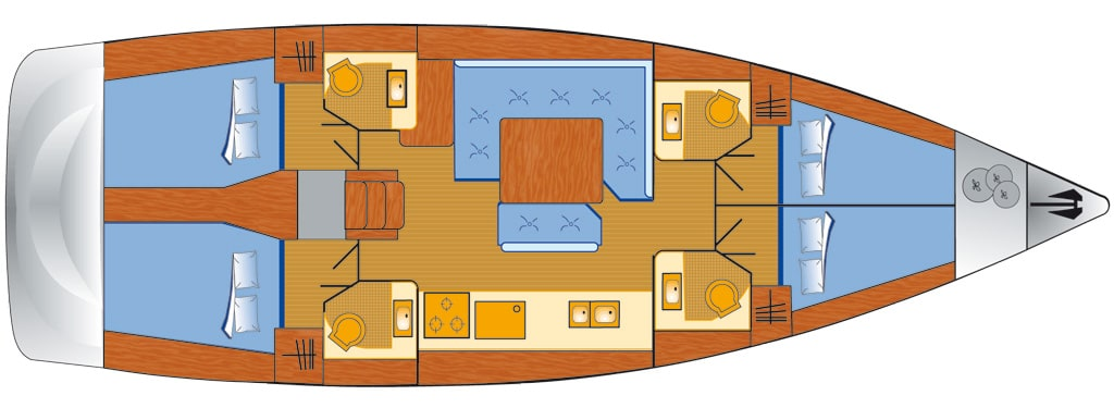 Yacht charter Palma de Mallorca - Jeanneau Sun Odyssey 479 on SamBoat