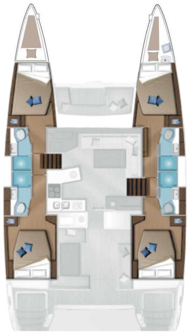 Lagoon Lagoon 450 F charter bareboat or skippered in  Alimos