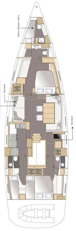 Yacht hire Pula cheap Jeanneau 64