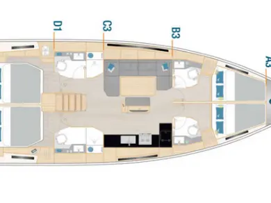 Sailboat hire in Kaštela - Hanse Hanse 460