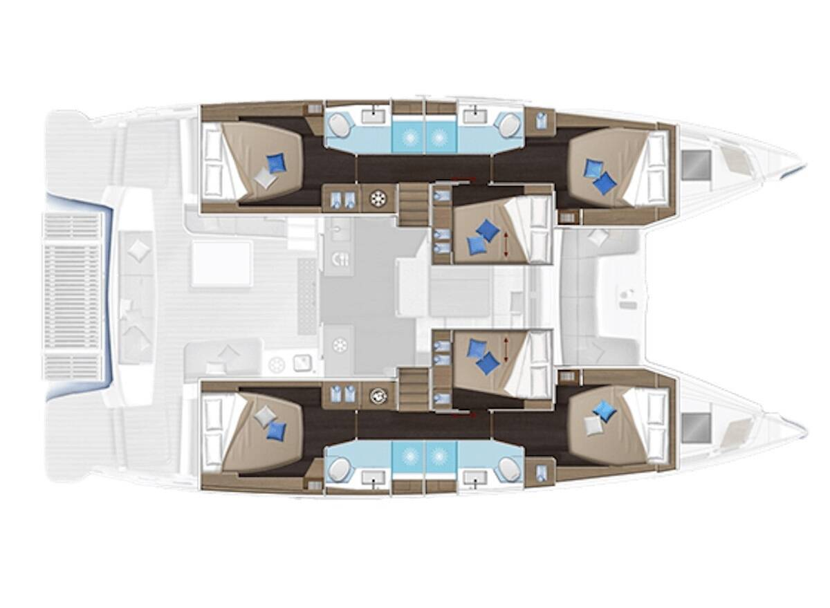 Yacht hire Seget Donji cheap Lagoon 51
