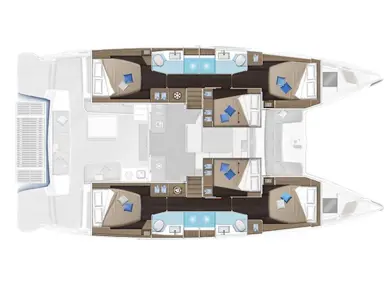 Yacht hire Seget Donji cheap Lagoon 51