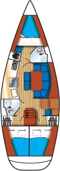 Hire Sailboat Jeanneau with a boat licence