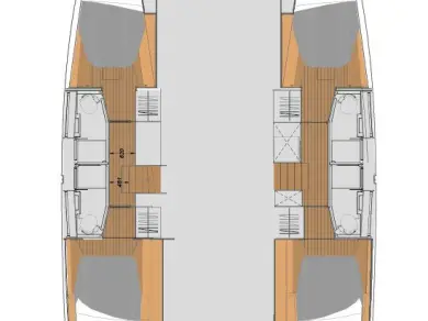 Hire Catamaran Fountaine Pajot with a boat licence