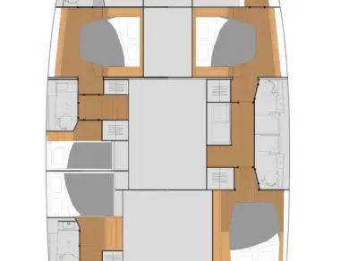 Hire Catamaran Fountaine Pajot with a boat licence