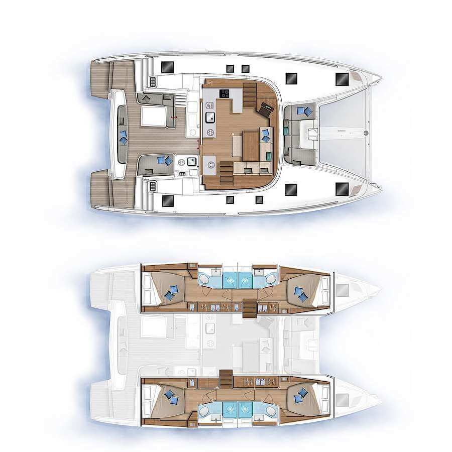 Yacht hire Alimos cheap Lagoon 46