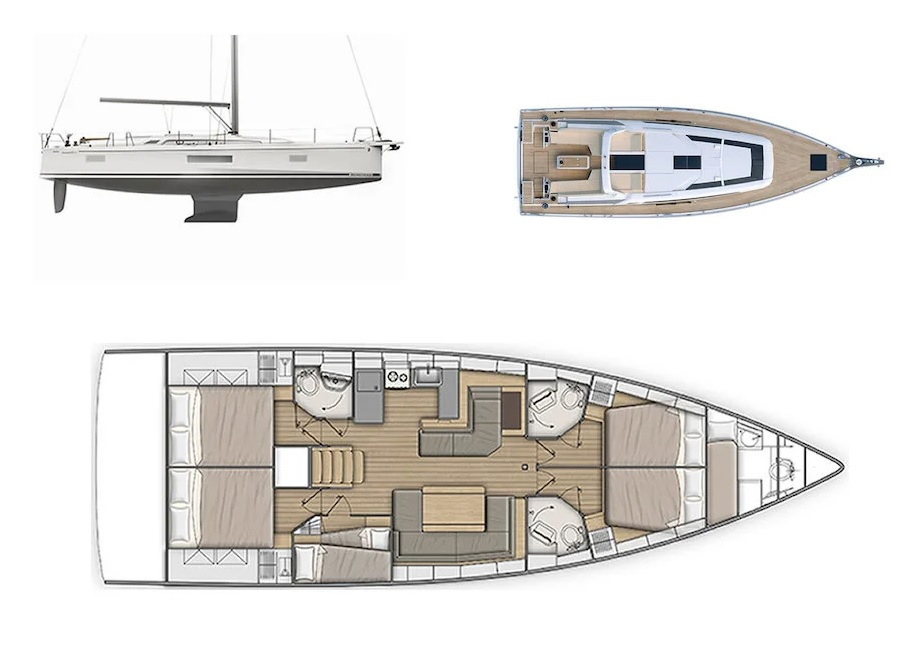 Hire Sailboat Bénéteau with a boat licence