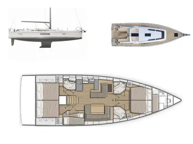 Hire Sailboat Bénéteau with a boat licence