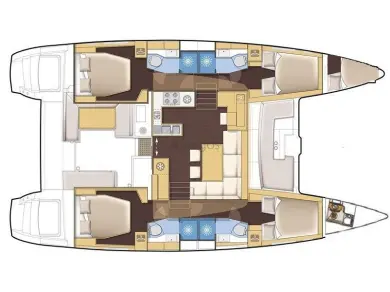 Yacht hire Lefkáda cheap Lagoon 450 F