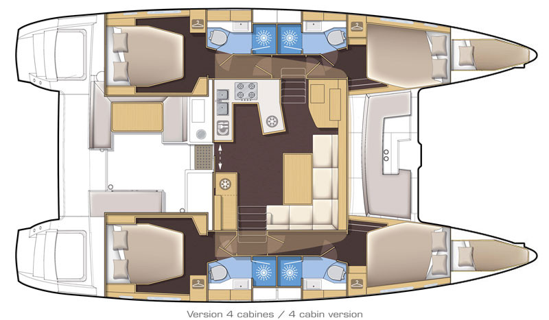 Catamaran hire in Parham Town - Lagoon Lagoon 450