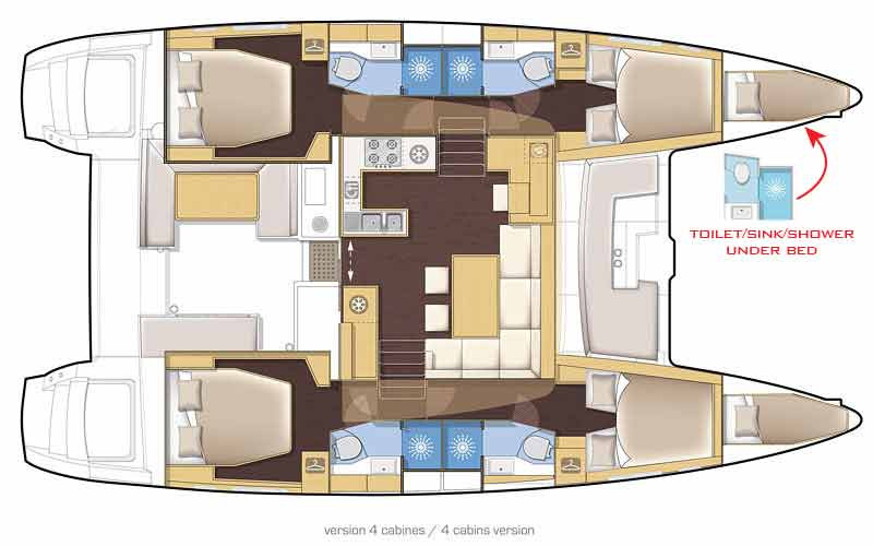 Charter a Lagoon Lagoon 450 in Parham Town on Samboat