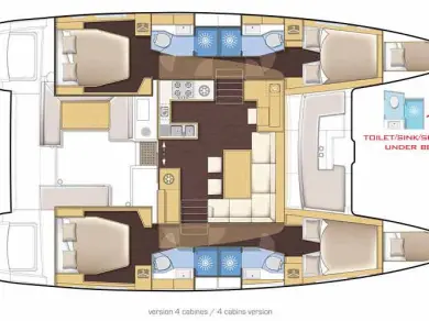 Charter a Lagoon Lagoon 450 in Parham Town on Samboat