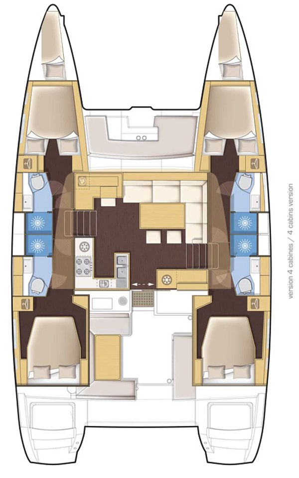 Lagoon Lagoon 450 F charter bareboat or skippered in  Alimos