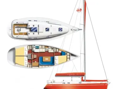 Poncin Yachts Harmony 38 charter bareboat or skippered in  Las Galletas