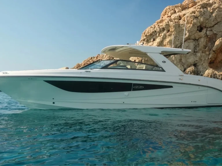 Sea Ray SLX 400 charter bareboat or skippered in  Ayia Napa Marina