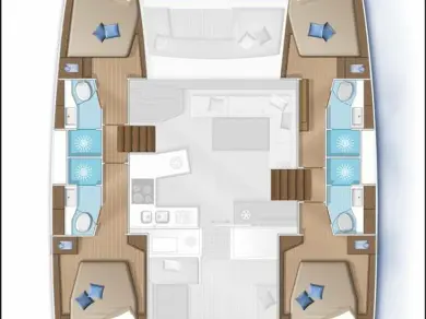 Charter a Lagoon Lagoon 450 Sport Top in Pianottoli-Caldarello on Samboat