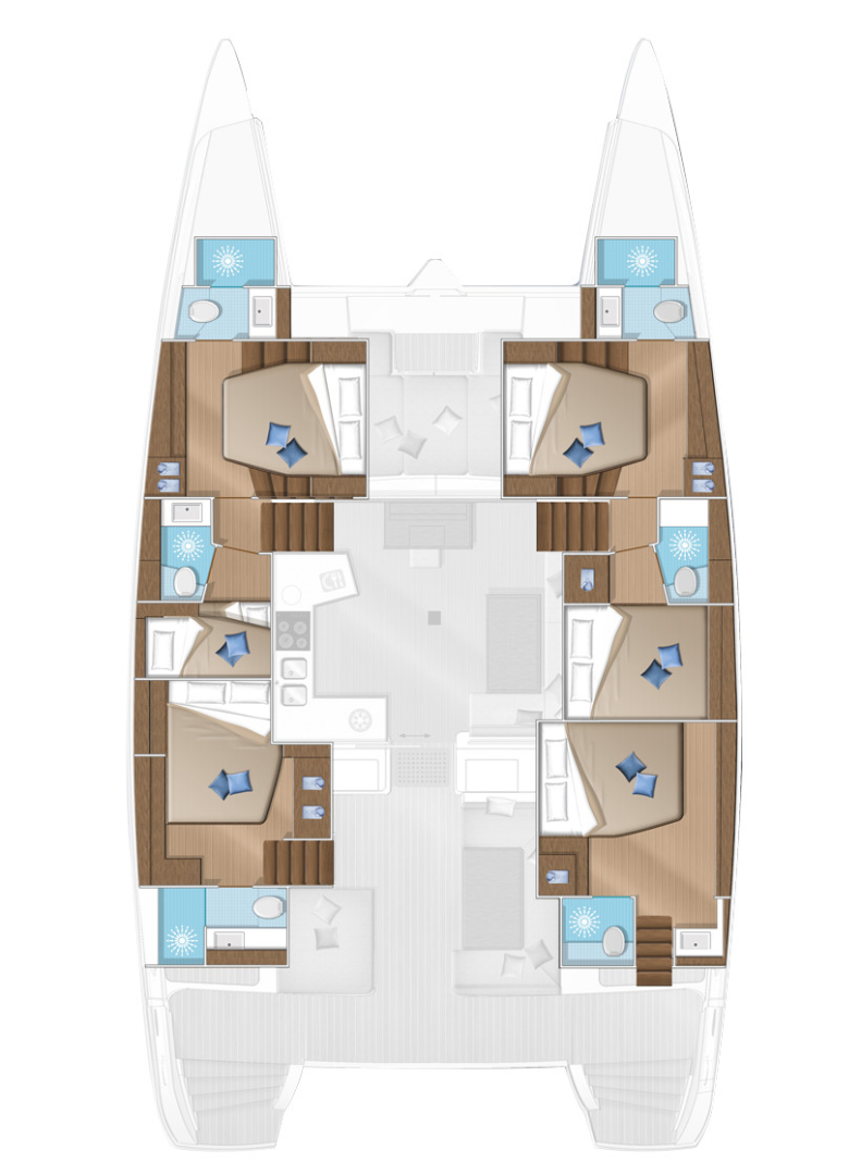 Yacht charter Bonifacio - Lagoon Lagoon 52 on SamBoat